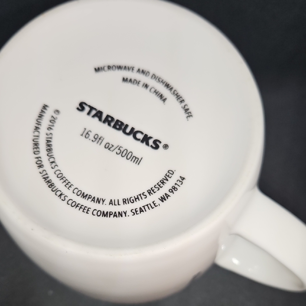 STARBUCKS 2016 "Fill Your Cup" 16.9 oz Mug - Picture 2 of 7